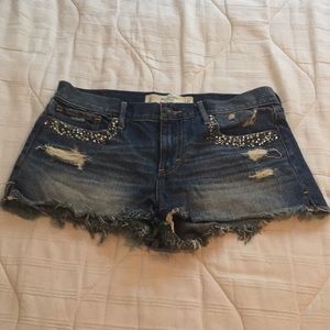 Abercrombie jean shorts sz 4